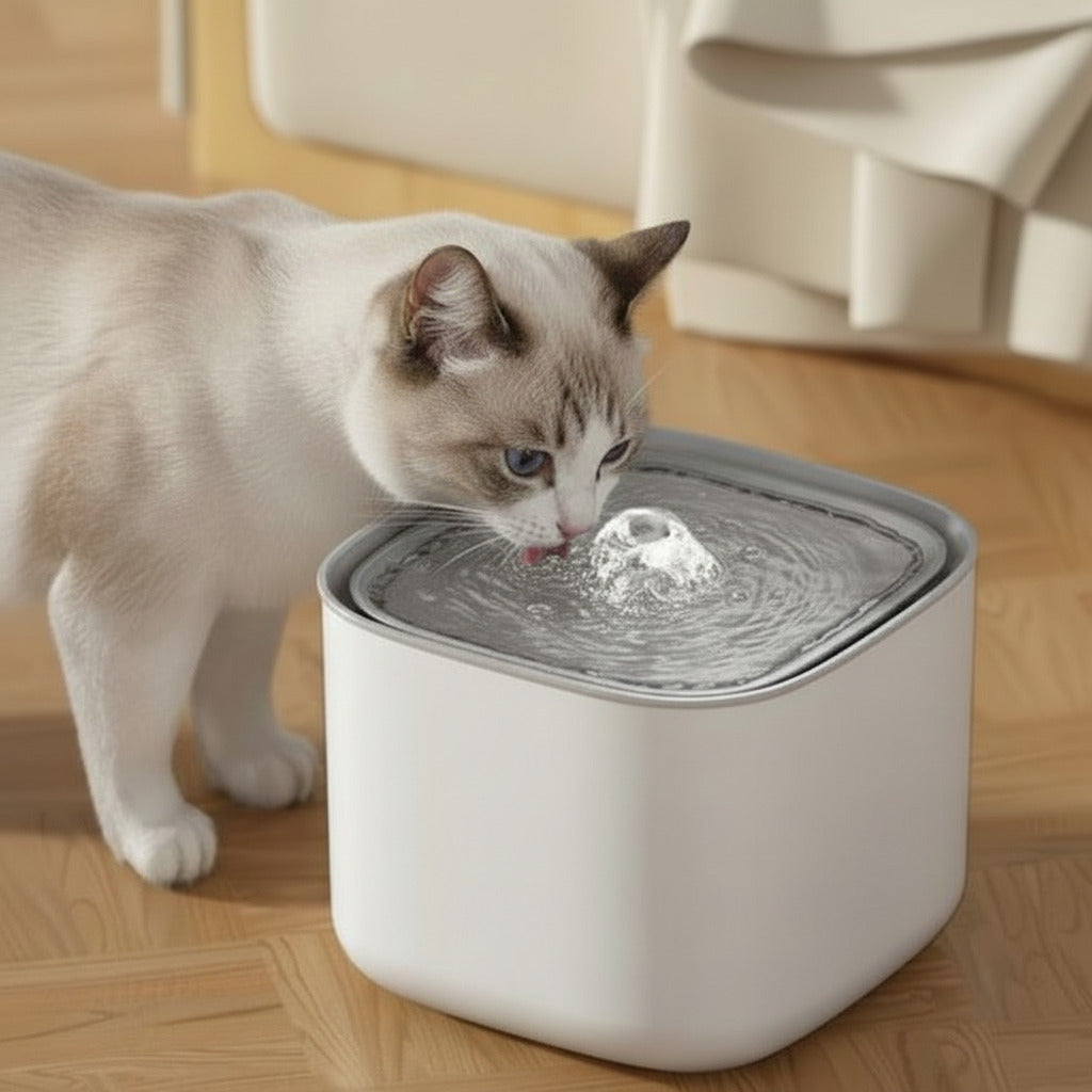 PureFlow מזרקת מים מעוצבת לחתולים וכלבים קטנים – דגם